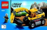 Notice / Instructions de Montage - LEGO - City - 4203 - Le transporteur: Page 1