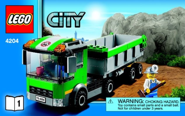 Notice / Instructions de Montage - LEGO - City - 4204 - La mine: Page 1