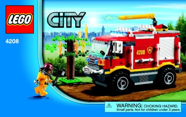 Notice / Instructions de Montage - LEGO - 4208 - 4x4 Fire Truck: Page 1