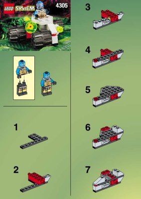 Notice / Instructions de Montage - LEGO - 4305 - SPACE SCAVENGER ( 6818): Page 1