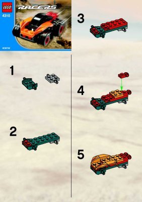 Notice / Instructions de Montage - LEGO - 4310 - ORANGE RACER: Page 1