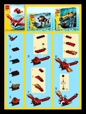 Notice / Instructions de Montage - LEGO - 4349 - Creatures: Page 1