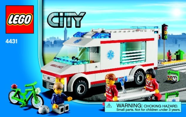 Notice / Instructions de Montage - LEGO - 4431 - Ambulance: Page 1