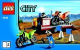 Notice / Instructions de Montage - LEGO - 4433 - Dirt Bike Transporter: Page 1