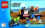 Notice / Instructions de Montage - LEGO - 4433 - Dirt Bike Transporter: Page 1