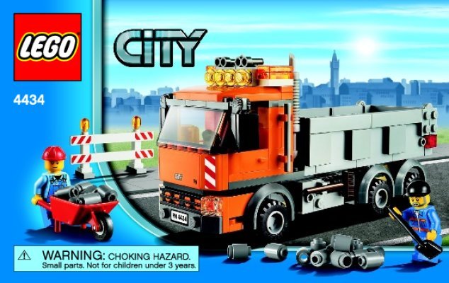 Notice / Instructions de Montage - LEGO - 4434 - Dump Truck: Page 1