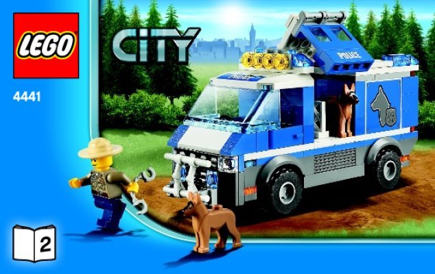 Notice / Instructions de Montage - LEGO - 4441 - Police Dog Van: Page 1