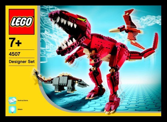 Notice / Instructions de Montage - LEGO - 4507 - Prehistoric Creatures: Page 1