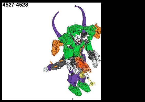 Notice / Instructions de Montage - LEGO - 4528 - Green Lantern: Page 1