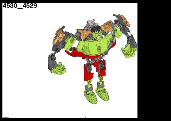 Notice / Instructions de Montage - LEGO - 4530 - The Hulk™: Page 1