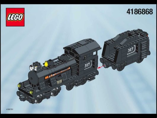 Notice / Instructions de Montage - LEGO - 4534 - TARGET DE LUXE TRAIN: Page 1