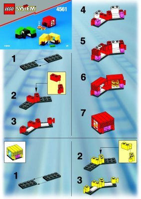 Notice / Instructions de Montage - LEGO - 4561 - Fast Passenger Train Set: Page 1