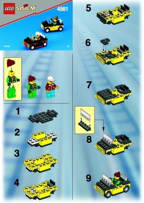 Notice / Instructions de Montage - LEGO - 4561 - Fast Passenger Train Set: Page 1