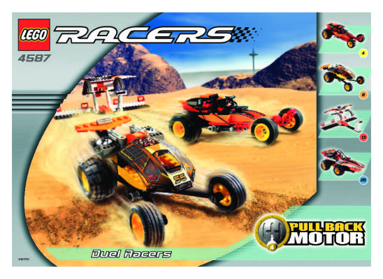 Notice / Instructions de Montage - LEGO - 4587 - Duel Racers: Page 1