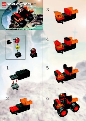 Notice / Instructions de Montage - LEGO - 4592 - Red Monster: Page 1