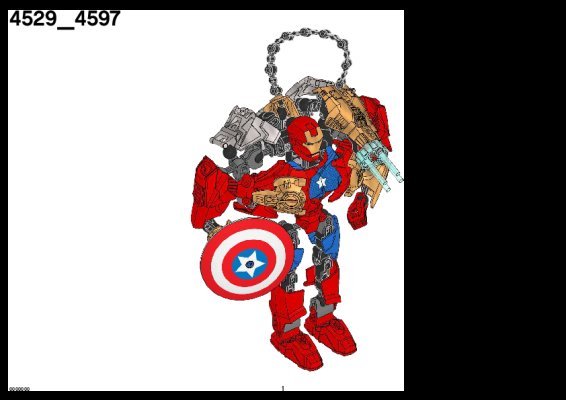 Notice / Instructions de Montage - LEGO - 4597 - Captain America™: Page 1