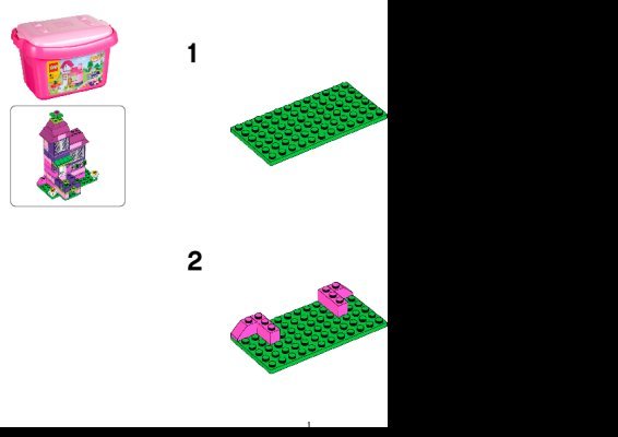 Notice / Instructions de Montage - LEGO - 4625 - LEGO® Pink Brick Box: Page 1