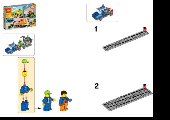 Notice / Instructions de Montage - LEGO - 4635 - Fun with Vehicles: Page 1