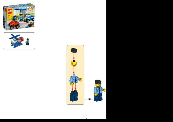 Notice / Instructions de Montage - LEGO - 4636 - Police Building Set: Page 1