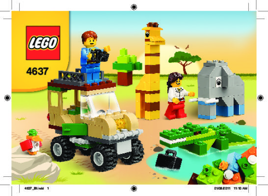 Notice / Instructions de Montage - LEGO - 4637 - Safari Building Set: Page 1