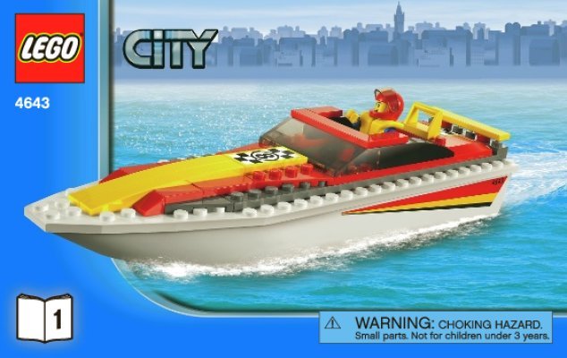 Notice / Instructions de Montage - LEGO - 4643 - Power Boat Transporter: Page 1