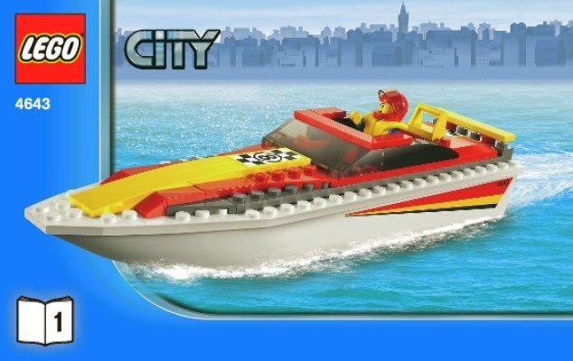 Notice / Instructions de Montage - LEGO - 4643 - Power Boat Transporter: Page 1