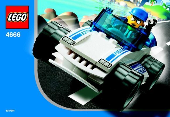 Notice / Instructions de Montage - LEGO - 4666 - Speedy Police Car: Page 1