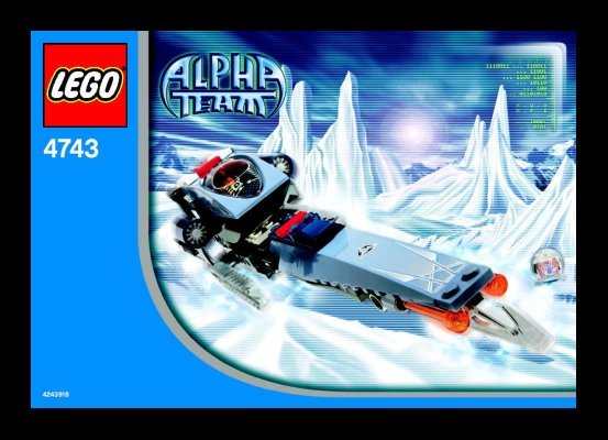 Notice / Instructions de Montage - LEGO - 4743 - Ice Blade: Page 1