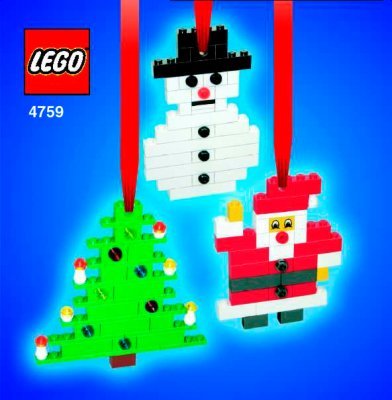 Notice / Instructions de Montage - LEGO - 4759 - Xmas Tree Deco & Gift Box: Page 1