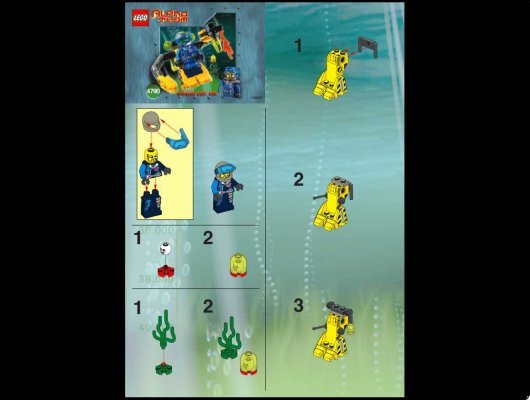 Notice / Instructions de Montage - LEGO - 4790 - AT Deep Sea Robot Diver: Page 1