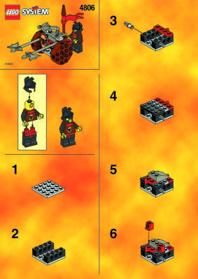 Notice / Instructions de Montage - LEGO - 4806 - Axe Cart: Page 1