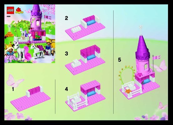 Notice / Instructions de Montage - LEGO - 4828 - Princess Royal Stables: Page 1