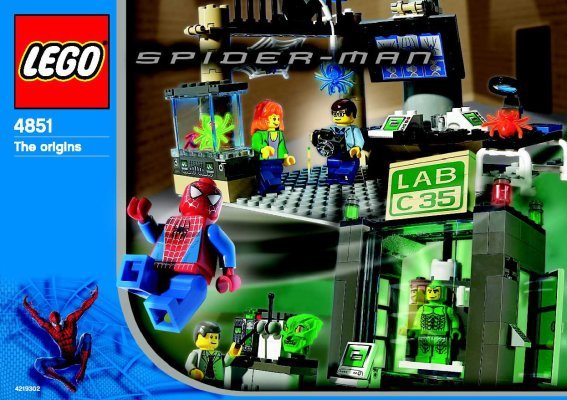 Notice / Instructions de Montage - LEGO - 4851 - Spider-Man™ and Green Goblin™ - the orig: Page 1