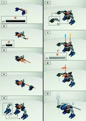 Notice / Instructions de Montage - LEGO - 4868 - Rahaga Gaaki: Page 1