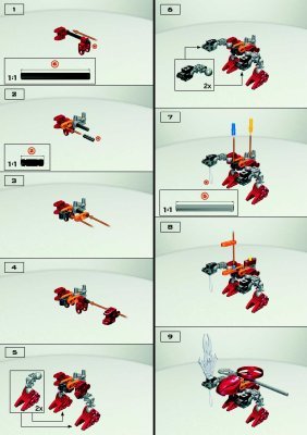 Notice / Instructions de Montage - LEGO - 4877 - Rahaga Norik: Page 1