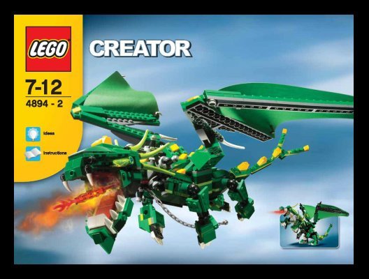 Notice / Instructions de Montage - LEGO - 4894 - Mythical Creatures: Page 1