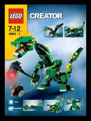 Notice / Instructions de Montage - LEGO - 4894 - Mythical Creatures: Page 1