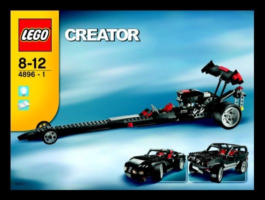 Notice / Instructions de Montage - LEGO - 4896 - Roaring Roadsters: Page 1