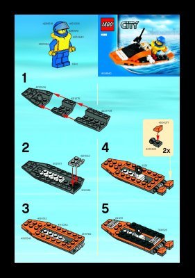 Notice / Instructions de Montage - LEGO - 4898 - Coastguard Boat: Page 1