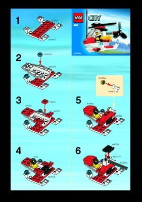 Notice / Instructions de Montage - LEGO - 4900 - Fire Helicopter: Page 1