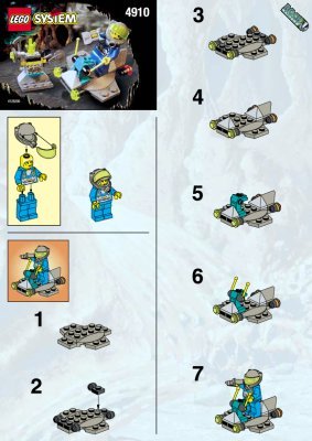 Notice / Instructions de Montage - LEGO - 4910 - The Hover Scout: Page 1