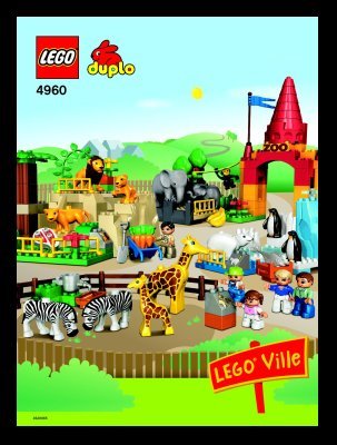 Notice / Instructions de Montage - LEGO - 4960 - Giant Zoo: Page 1