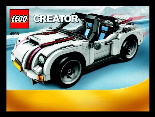 Notice / Instructions de Montage - LEGO - 4993 - Cool Convertible: Page 1