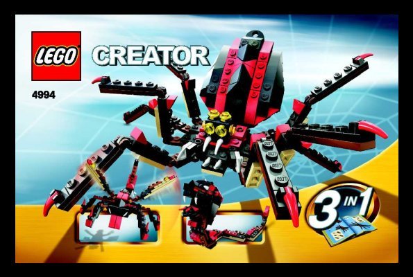 Notice / Instructions de Montage - LEGO - 4994 - Fierce Creatures: Page 1