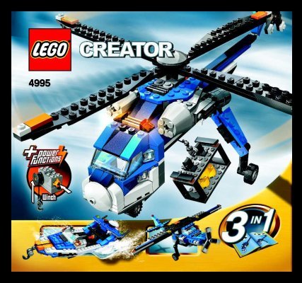 Notice / Instructions de Montage - LEGO - 4995 - Cargo Copter: Page 1