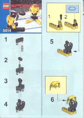 Notice / Instructions de Montage - LEGO - 5014 - Hockey: Page 1