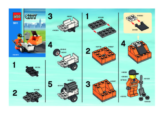 Notice / Instructions de Montage - LEGO - 5611 - Public Works: Page 1