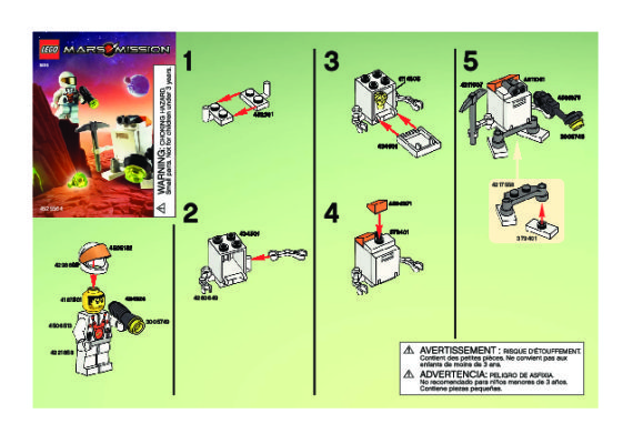 Notice / Instructions de Montage - LEGO - 5616 - Mini Robot: Page 1