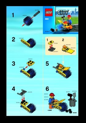 Notice / Instructions de Montage - LEGO - 5620 - Street Cleaner: Page 1