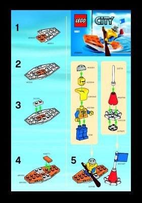 Notice / Instructions de Montage - LEGO - 5621 - Coast Guard Kayak: Page 1